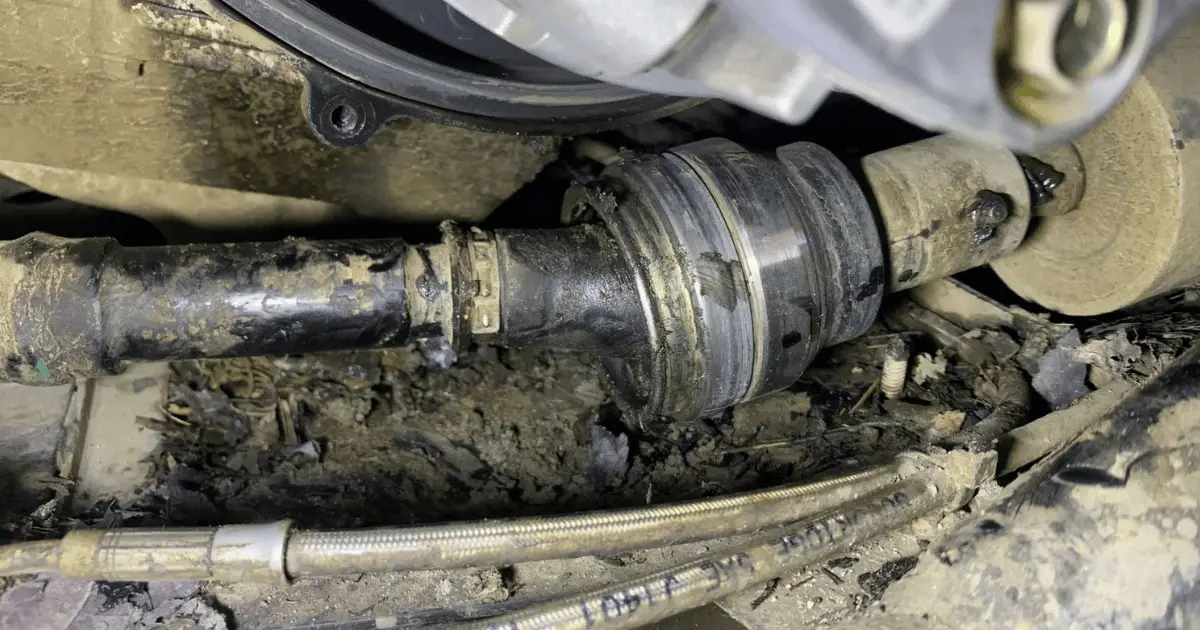 Example of a Ranger's drive shaft that is highly damaged and will need replacement