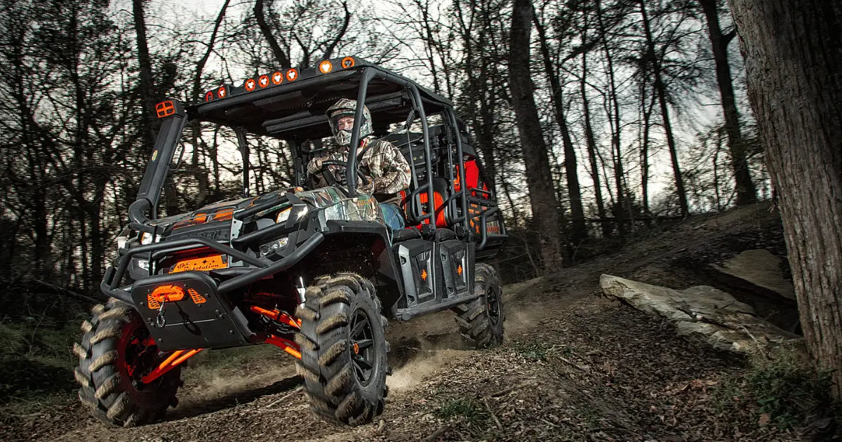 custom Polaris Ranger with an upgraded differential