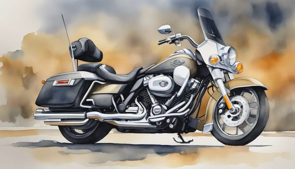 A Harley Davidson motorcycle from the year 2014 with a malfunctioning electrical and infotainment system