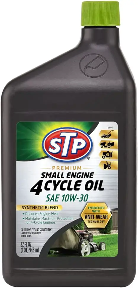 STP SAE 10w-30 Product Image for 4 cycle oil made for small engines