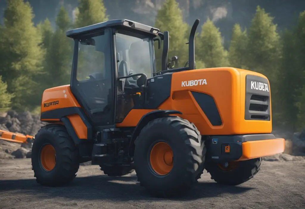 The hydraulic system of the Kubota BX2200 is malfunctioning, with visible leaks and pressure fluctuations