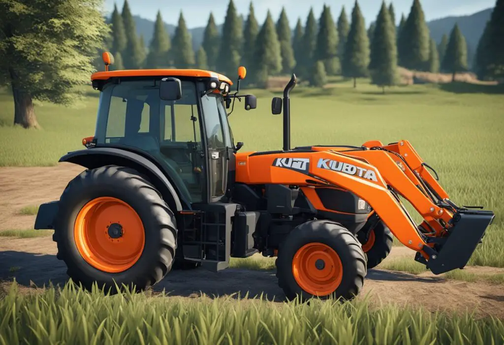 The Kubota L4701 tractor struggles to attach its implements due to chassis difficulties