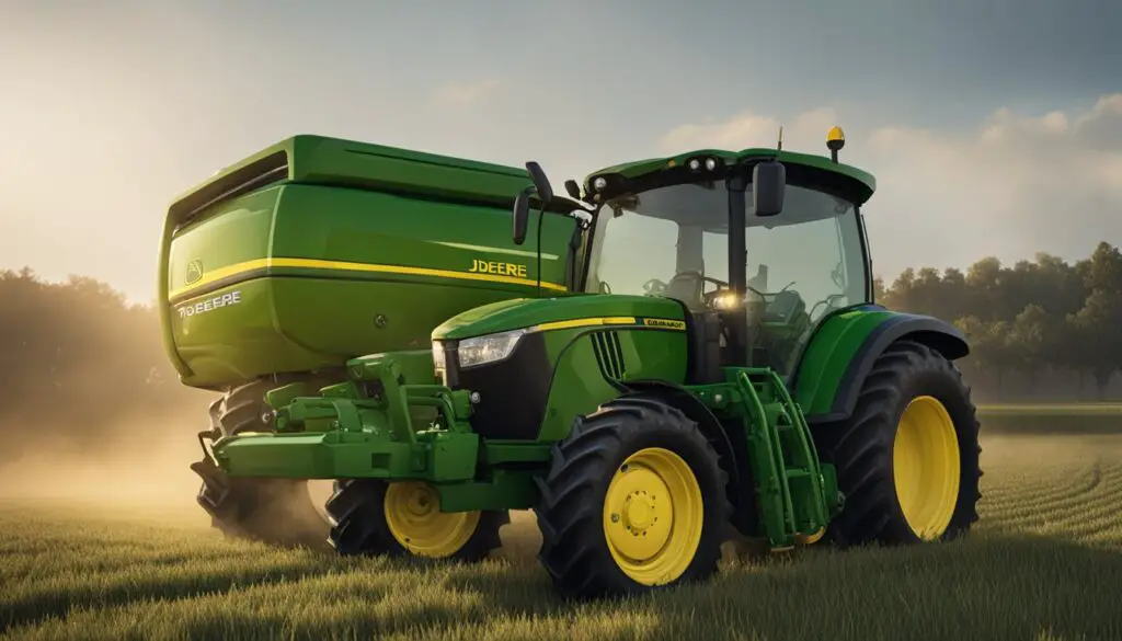 The John Deere 1025R tractor is leaking fluid and showing signs of filtration troubles