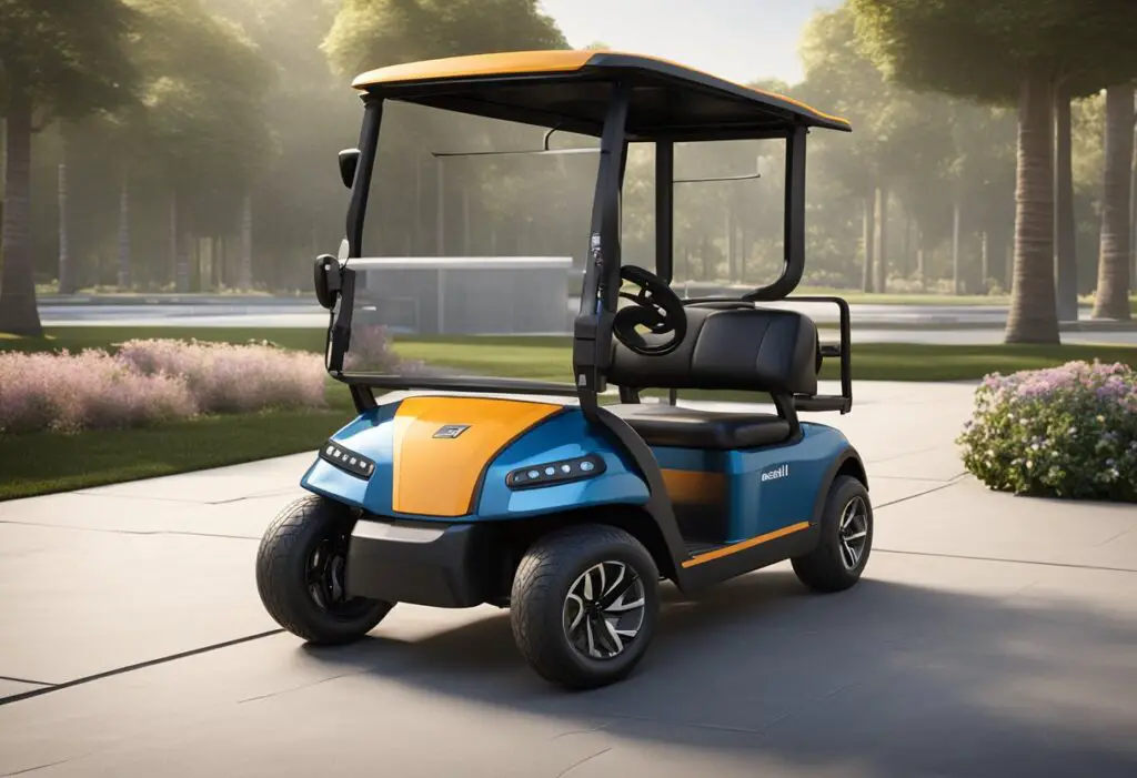 The Bintelli and Evolution golf carts showcase usability and comfort through their spacious seating, ergonomic design, and easy-to-use controls