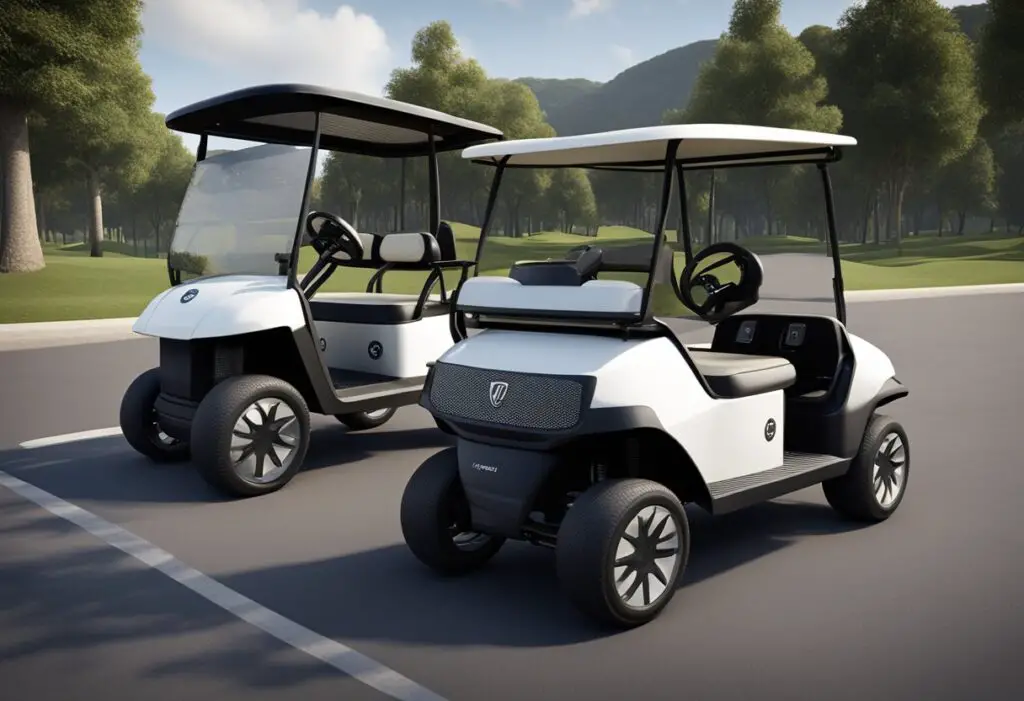 Golf carts evolve from simple to advanced designs, showcasing improved features and technology