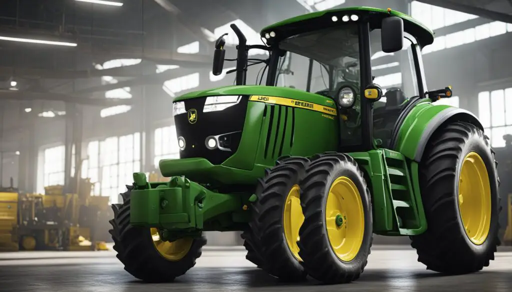 The John Deere z530m undergoes enhancements and upgrades, with parts and tools scattered around the workshop