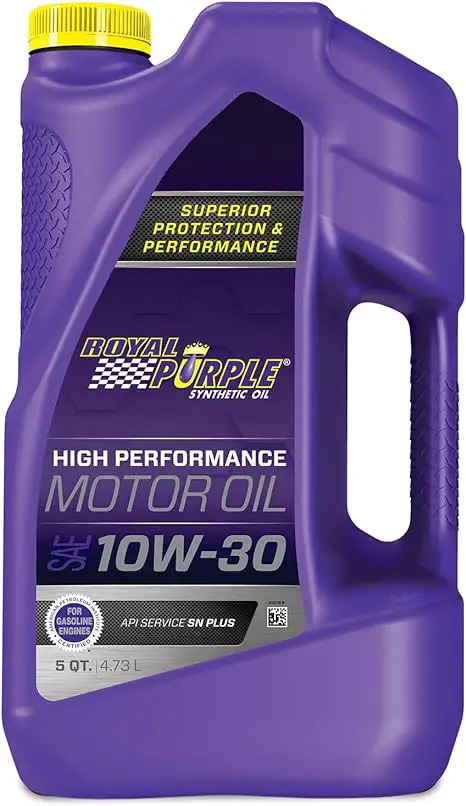 product image for the royal purple oil recommended for John Deere riding mowers