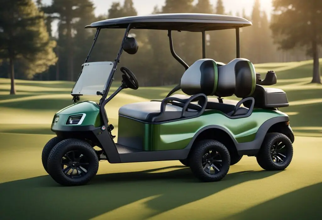 A Coleman golf cart zooms across the green, effortlessly navigating the terrain. Its sleek design and advanced features showcase its superior performance and functionality